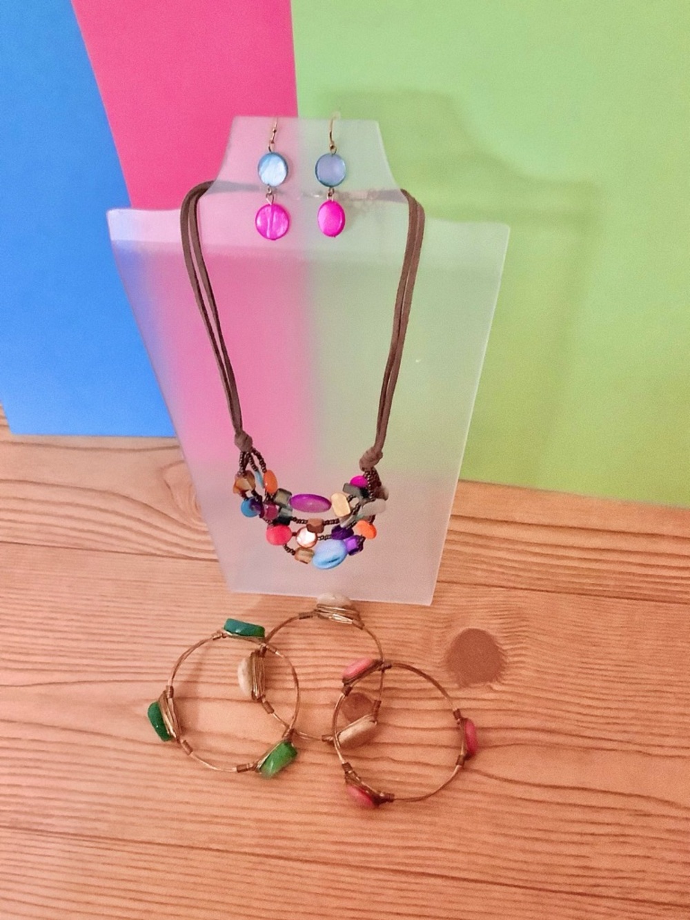 5 Piece Multi Color Jewelry Set
